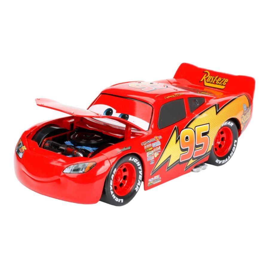 JAD98099 Cars - Lightning McQueen without Tire Rack 1:24 Scale - Jada Toys - Titan Pop Culture