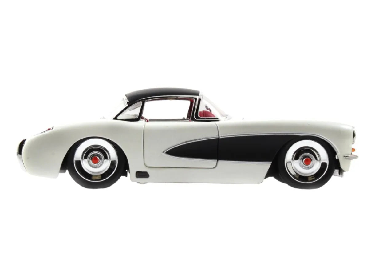 JAD98161 Big Time Muscle - 1957 Chevy Corvette 1:24 Scale Diecast Vehicle - Jada Toys - Titan Pop Culture