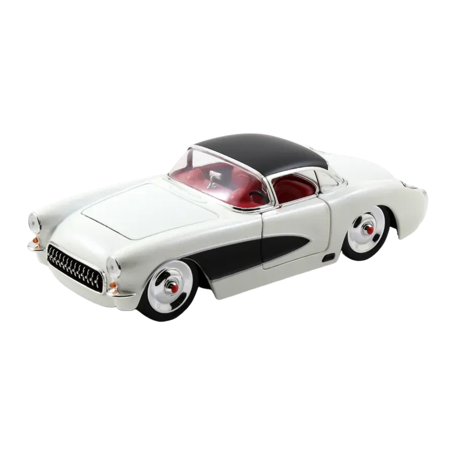 JAD98161 Big Time Muscle - 1957 Chevy Corvette 1:24 Scale Diecast Vehicle - Jada Toys - Titan Pop Culture