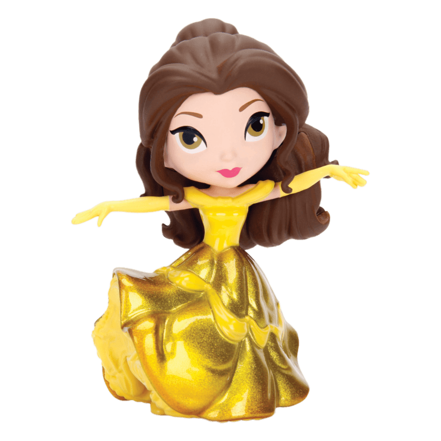 JAD98250 Beauty & the Beast (1991) - Belle with Gold Dress 4" Diecast MetalFig - Jada Toys - Titan Pop Culture