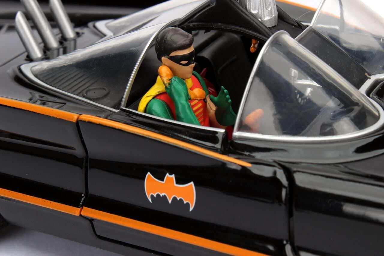 JAD98259 Batman (TV) - Batmobile 1:24 w/Batman & Robin - Jada Toys - Titan Pop Culture
