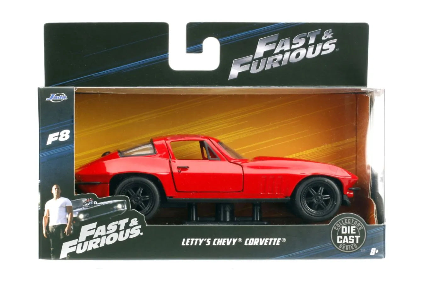 JAD98306 Fast and Furious 8 - '66 Chevy Corvette 1:32 Scale Hollywood Ride - Jada Toys - Titan Pop Culture