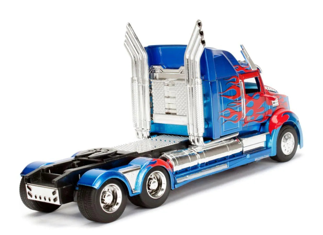 JAD98403 Transformers 5: The Last Knight - Optimus Prime Western Star 1:24 Hollywood Ride - Jada Toys - Titan Pop Culture