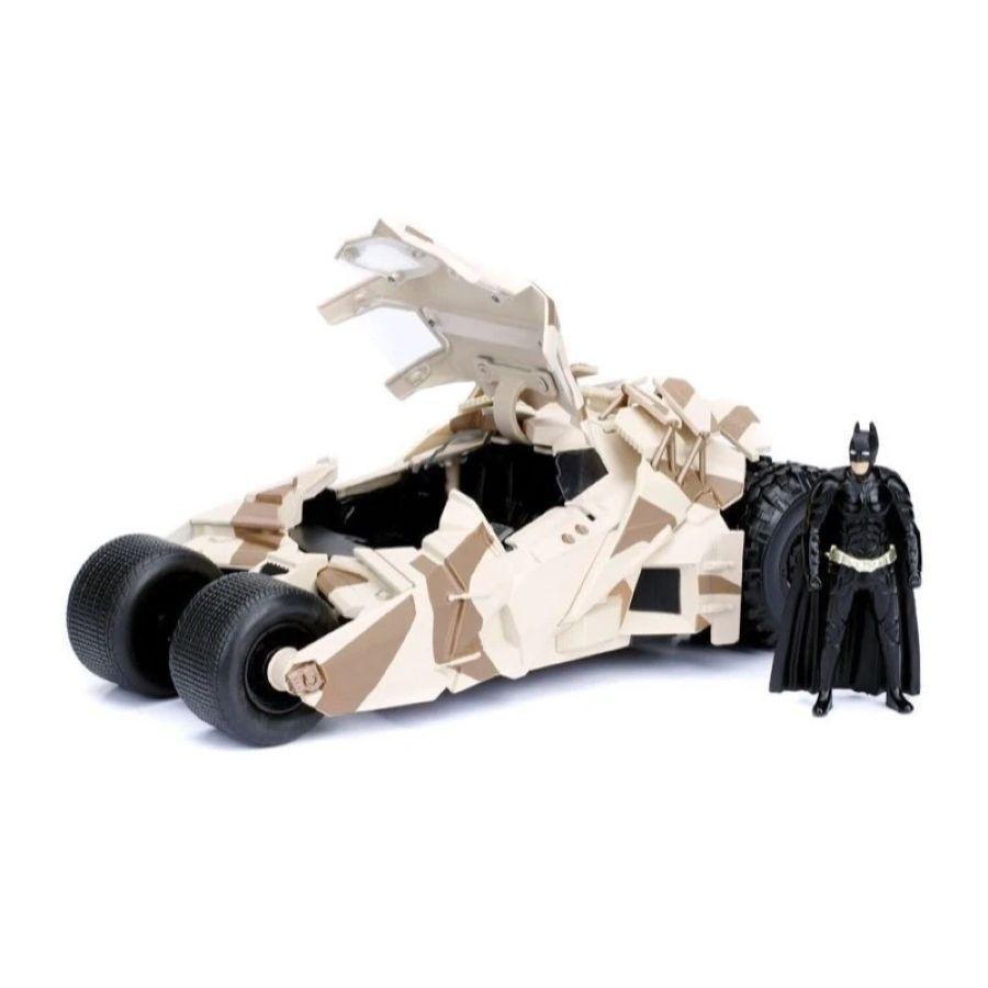 JAD98543 Batman - '08 TDK Batmobile Camo with Figure 1:24 Scale Hollywood Ride - Jada Toys - Titan Pop Culture