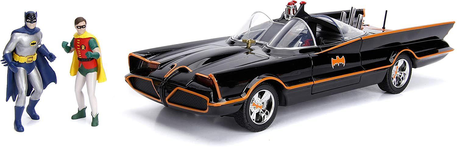 JAD98625 Batman (TV) - Batmobile 1:18 w/Batman - Jada Toys - Titan Pop Culture