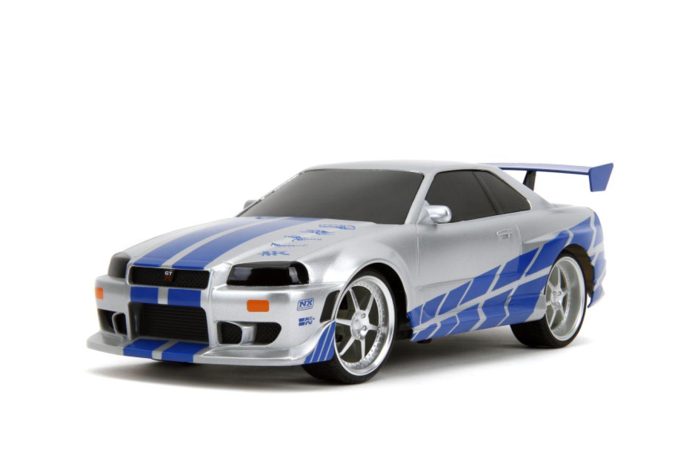 JAD99370 Fast & Furious - 2002 Nissan Skyline GT-R (BNR34) 1:16 Scale Remote Control Car - Jada Toys - Titan Pop Culture