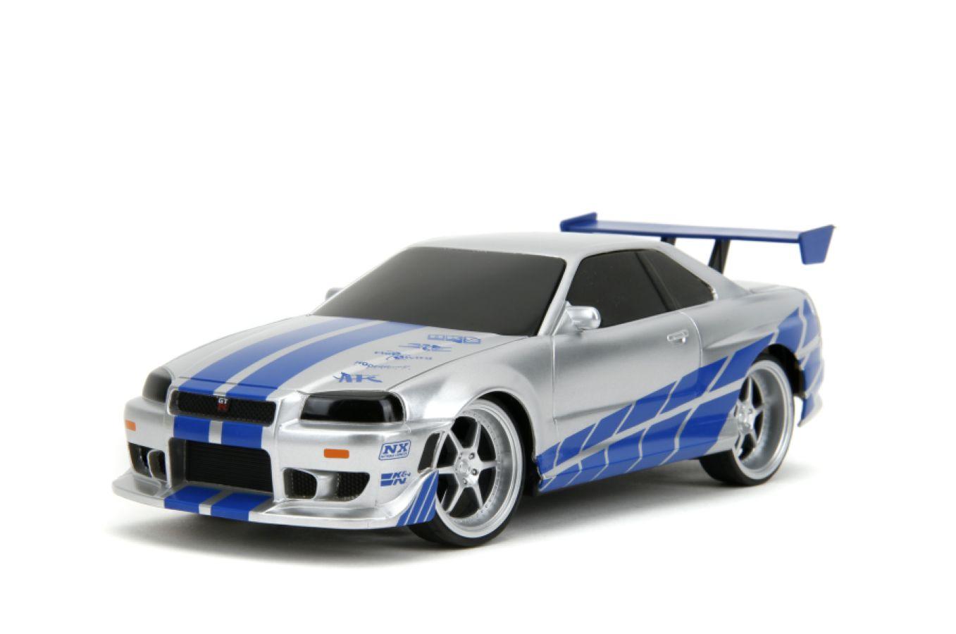 JAD99371 Fast & Furious - 2002 Nissan Skyline GT-R (BNR34) 1:24 Scale Remote Control Car - Jada Toys - Titan Pop Culture