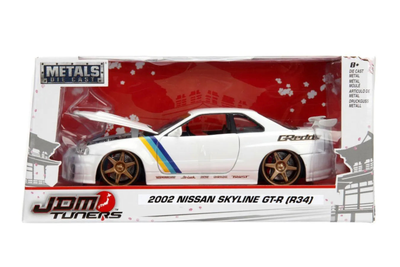 JAD99537 JDM Tuners - 2002 Nissan Skyline 1:24 Diecast Vehicle - Jada Toys - Titan Pop Culture