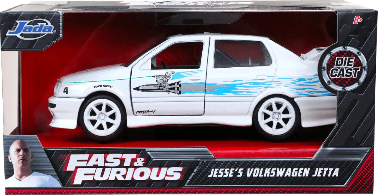 JAD99592 Fast and Furious - 1995 Volkswagen Jetta 1:32 Scale Hollywood Ride - Jada Toys - Titan Pop Culture