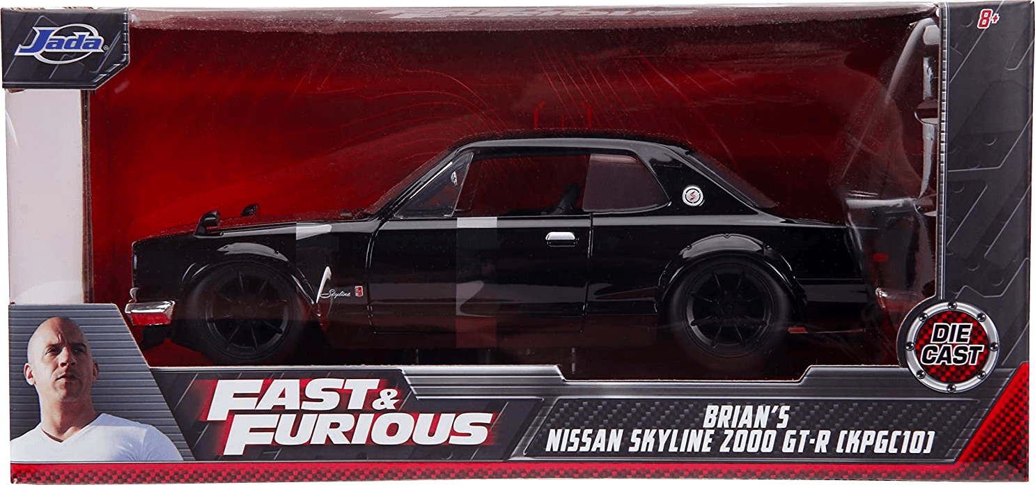 JAD99686 Fast and Furious - Nissan Skyline 2000 GT-R 1:24 Scale Hollywood Ride - Jada Toys - Titan Pop Culture