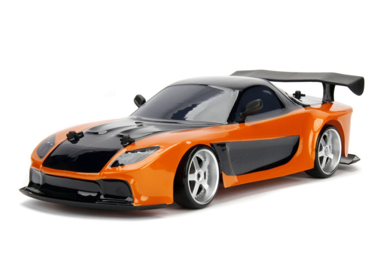 JAD99700 Fast & Furious - Han's 1993 Mazda RX-7 Veilside 1:10 Scale Remote Control Car - Jada Toys - Titan Pop Culture