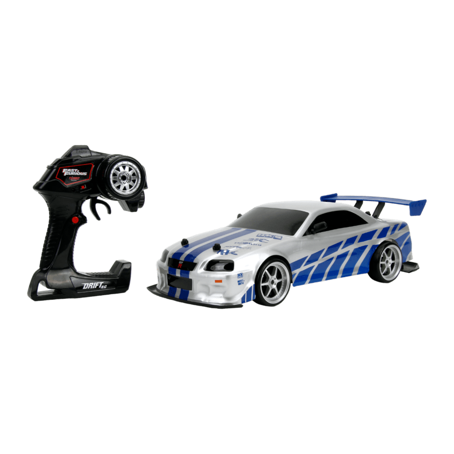 JAD99701 Fast & Furious - 2002 Nissan Skyline GT-R (BNR34) 1:10 Scale Remote Control Car - Jada Toys - Titan Pop Culture