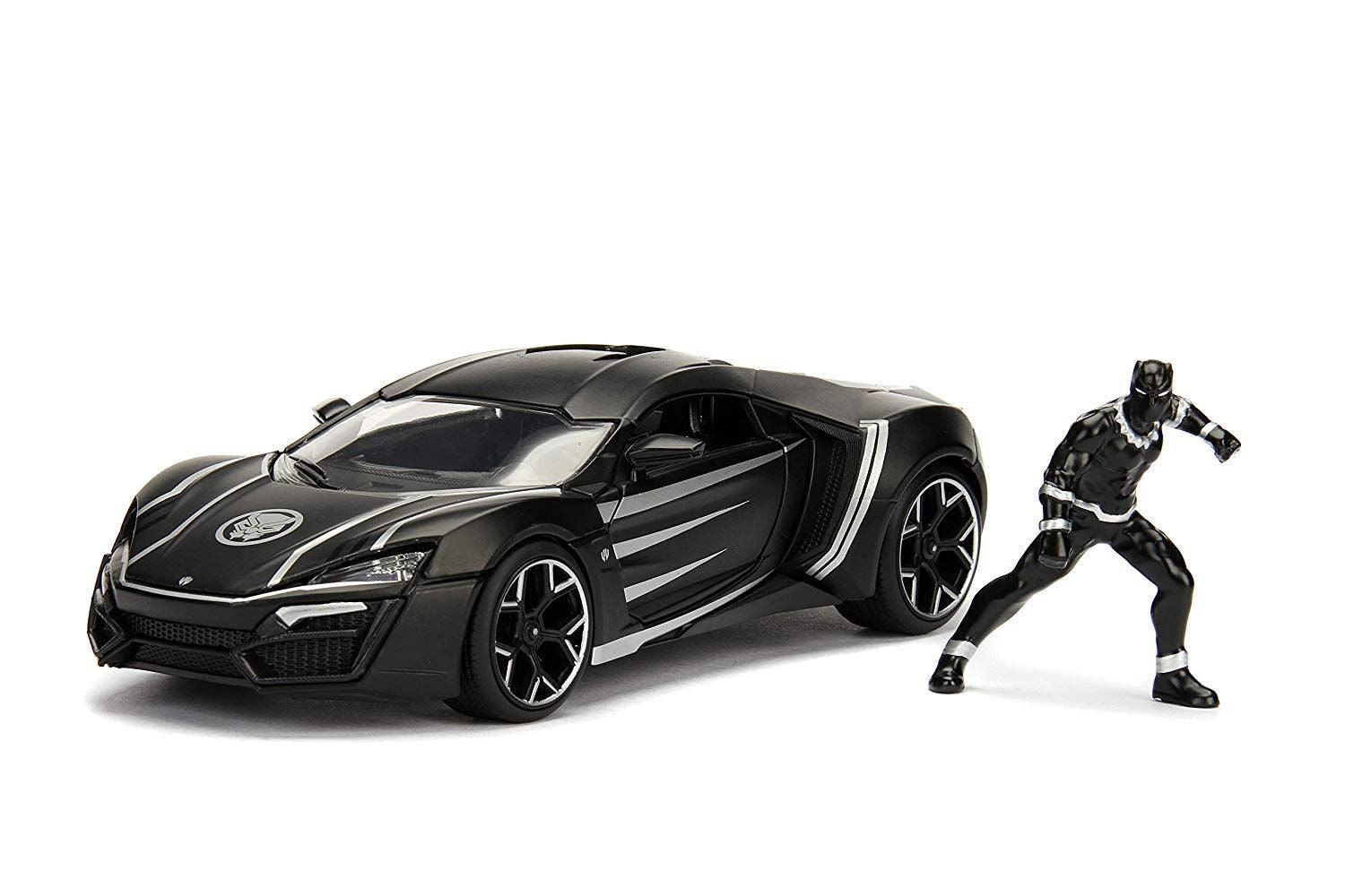 JAD99723 Avengers (comics) - Black Panther Lykan Hypersport 1:24 Scale Hollywood Rides Diecast Vehicle - Jada Toys - Titan Pop Culture