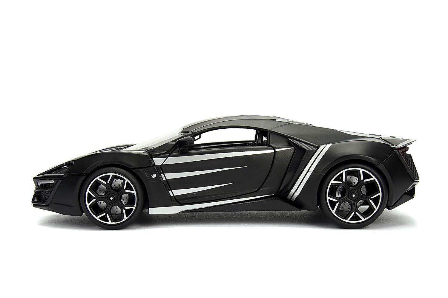 JAD99723 Avengers (comics) - Black Panther Lykan Hypersport 1:24 Scale Hollywood Rides Diecast Vehicle - Jada Toys - Titan Pop Culture