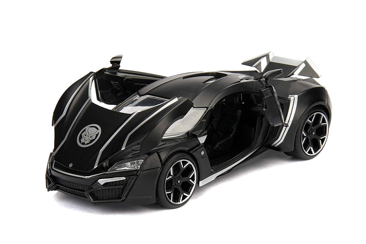 JAD99723 Avengers (comics) - Black Panther Lykan Hypersport 1:24 Scale Hollywood Rides Diecast Vehicle - Jada Toys - Titan Pop Culture