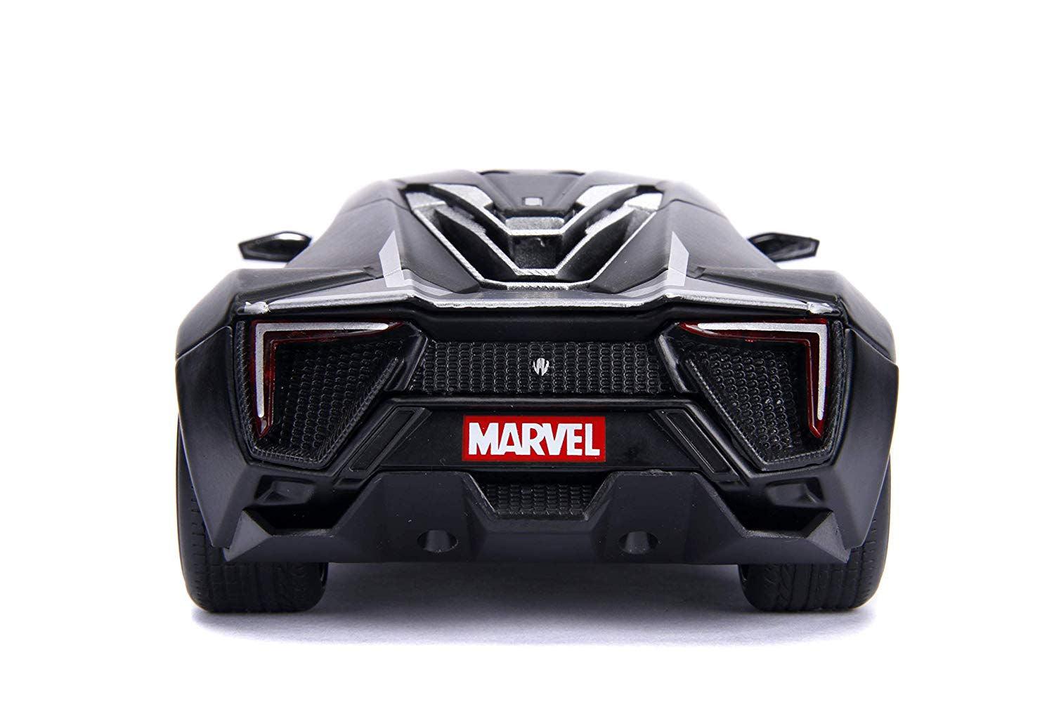 JAD99723 Avengers (comics) - Black Panther Lykan Hypersport 1:24 Scale Hollywood Rides Diecast Vehicle - Jada Toys - Titan Pop Culture