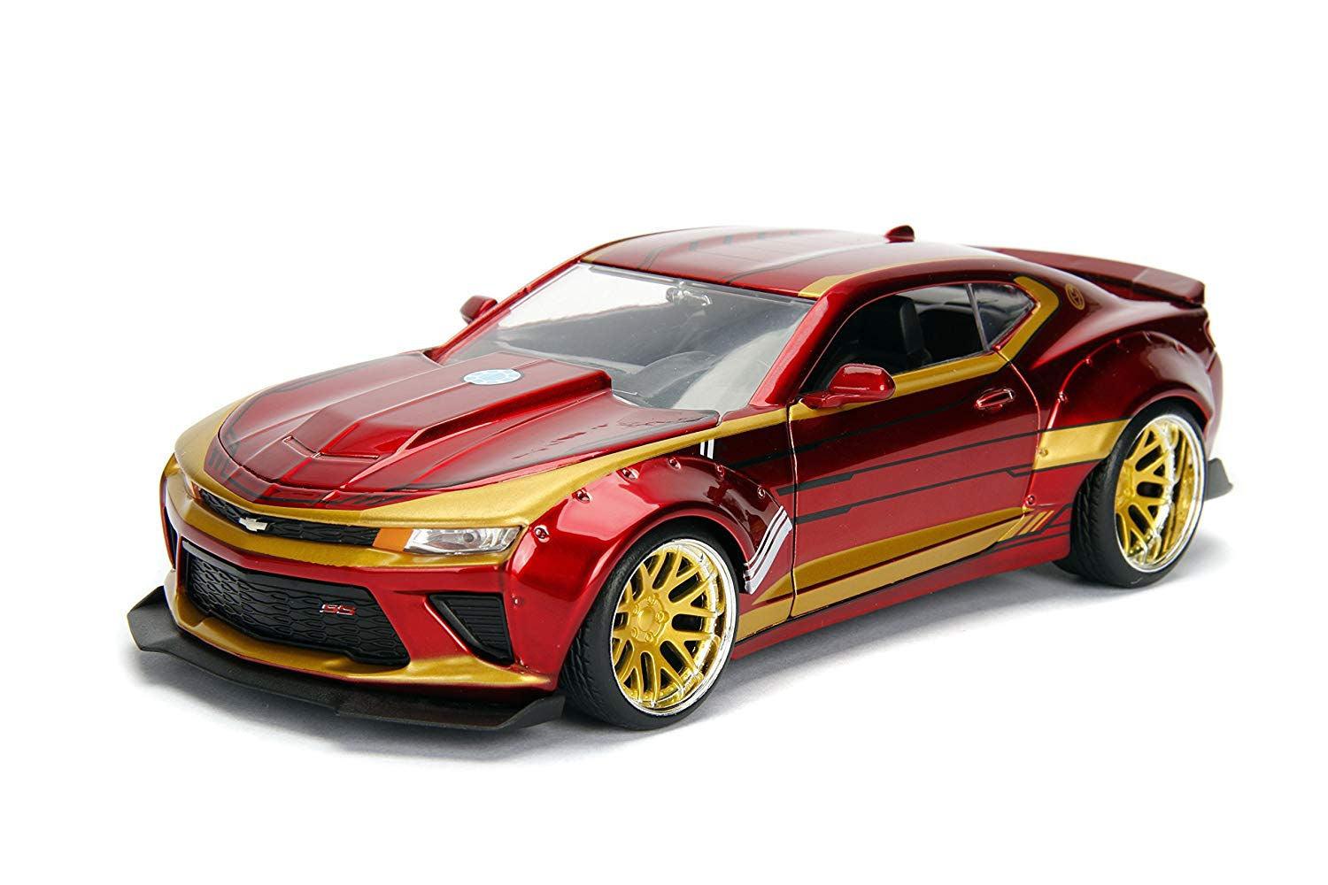 JAD99724 Marvel Comics - Iron Man 2016 Chevy Camero SS 1:24 Scale Hollywood Rides Diecast Vehicle - Jada Toys - Titan Pop Culture