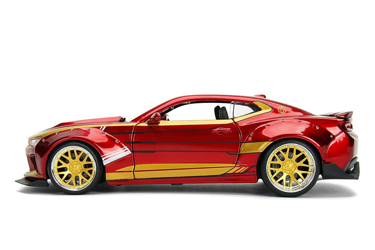 JAD99724 Marvel Comics - Iron Man 2016 Chevy Camero SS 1:24 Scale Hollywood Rides Diecast Vehicle - Jada Toys - Titan Pop Culture