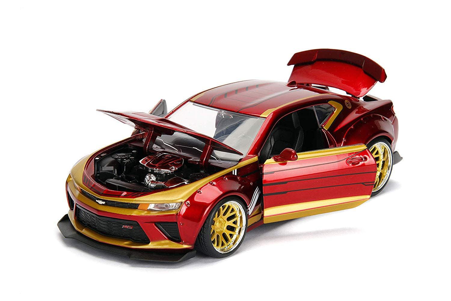 JAD99724 Marvel Comics - Iron Man 2016 Chevy Camero SS 1:24 Scale Hollywood Rides Diecast Vehicle - Jada Toys - Titan Pop Culture