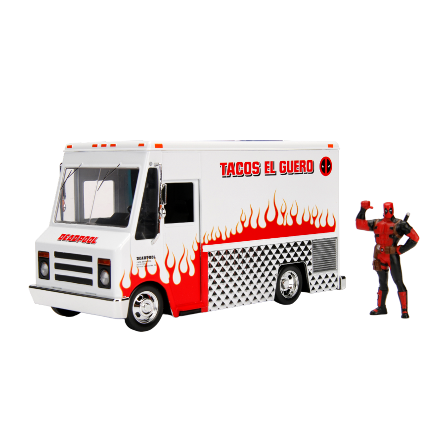 JAD99730 Deadpool (comics) - Food Truck Hollywood Rides 1:24 Scale Diecast Vehicle - Jada Toys - Titan Pop Culture