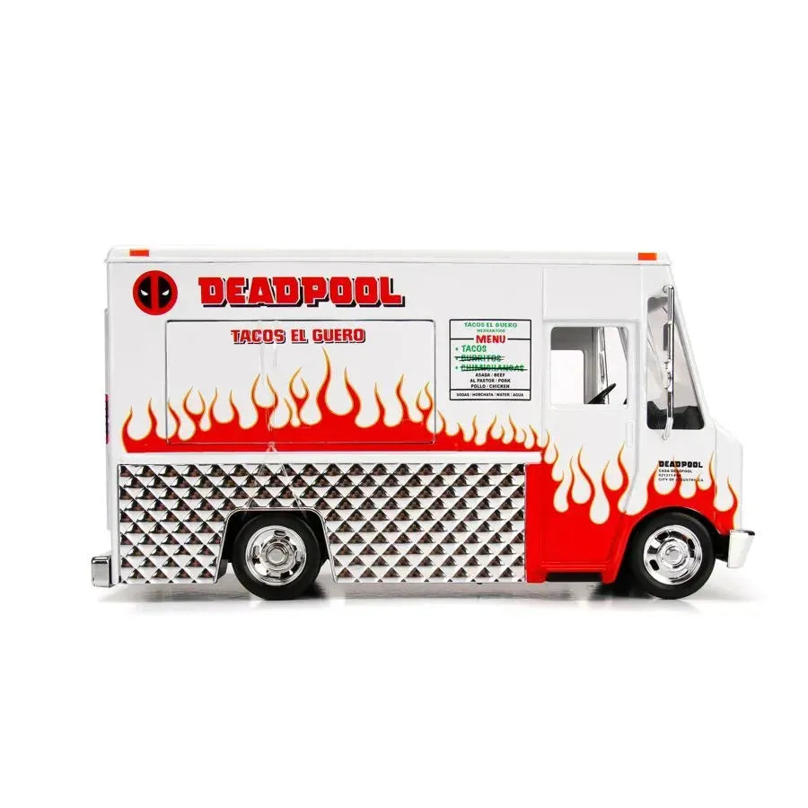 JAD99730 Deadpool (comics) - Food Truck Hollywood Rides 1:24 Scale Diecast Vehicle - Jada Toys - Titan Pop Culture