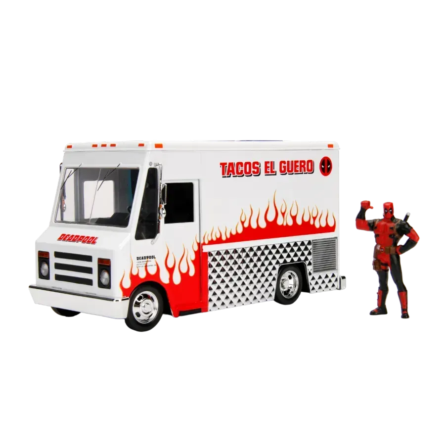 JAD99730 Deadpool (comics) - Food Truck Hollywood Rides 1:24 Scale Diecast Vehicle - Jada Toys - Titan Pop Culture