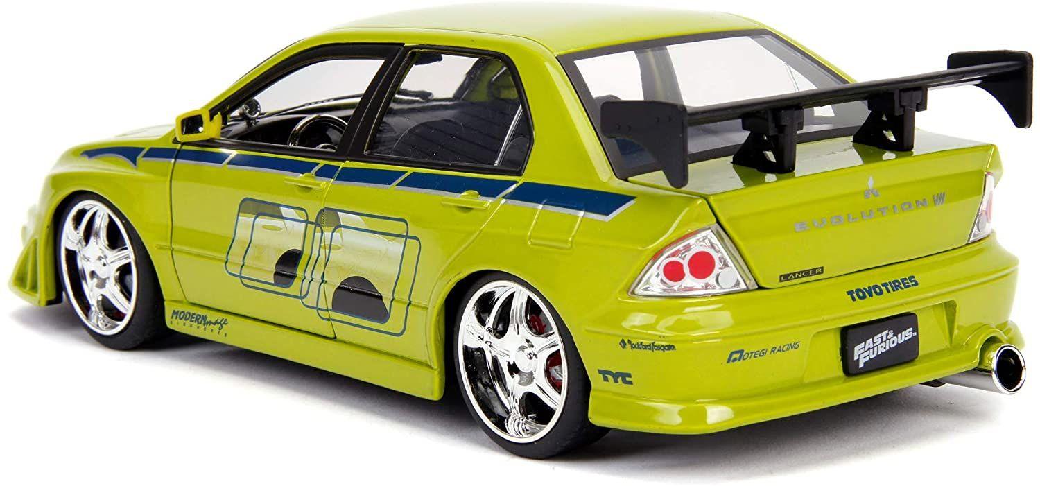 JAD99788 Fast and Furious - Brian's 2002 Mitsubishi Lancer Evolution VII 1:24 Scale Hollywood Ride - Jada Toys - Titan Pop Culture