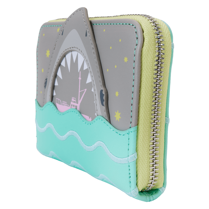 LOUJSWA0002 Jaws - Shark Zip Around Wallet - Loungefly - Titan Pop Culture