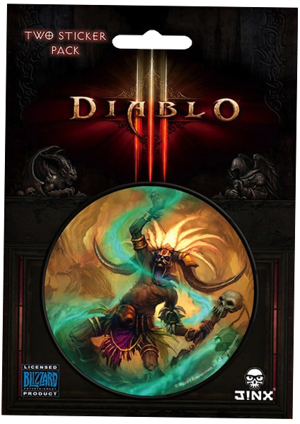 Pegatina de la clase de médico brujo de Diablo 3