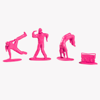 KIDT11UT003 All City Breakers - Mini Vinyl Electric Pink 20-Pack - Kidrobot - Titan Pop Culture