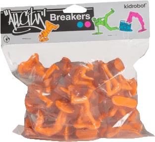 KIDT11UT006 All City Breakers - Mini Vinyl Electric Orange 20-Pack - Kidrobot - Titan Pop Culture