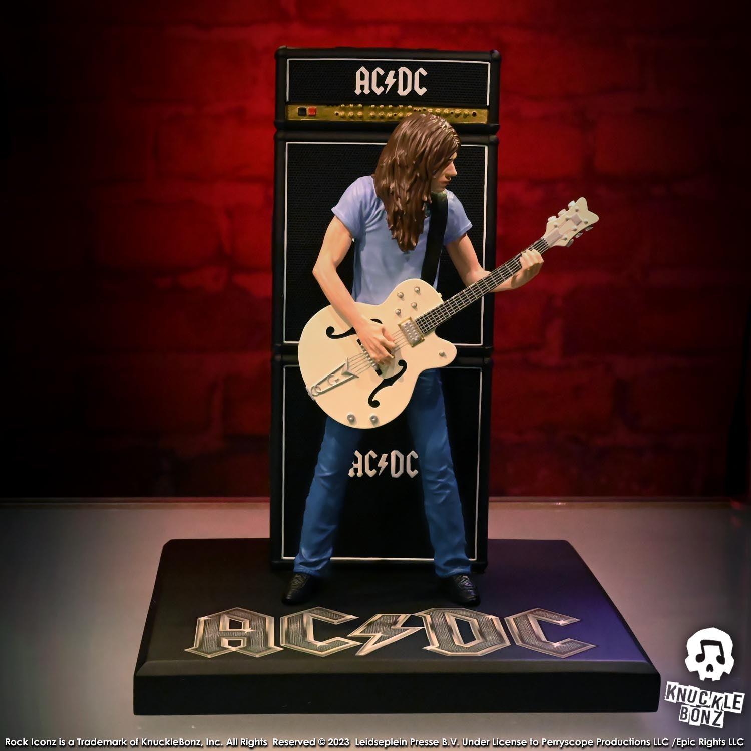 KNUACDC200 AC/DC - Angus & Malcolm Young Rock Iconz 1:9 Scale Statue (Set of 2) - KnuckleBonz - Titan Pop Culture