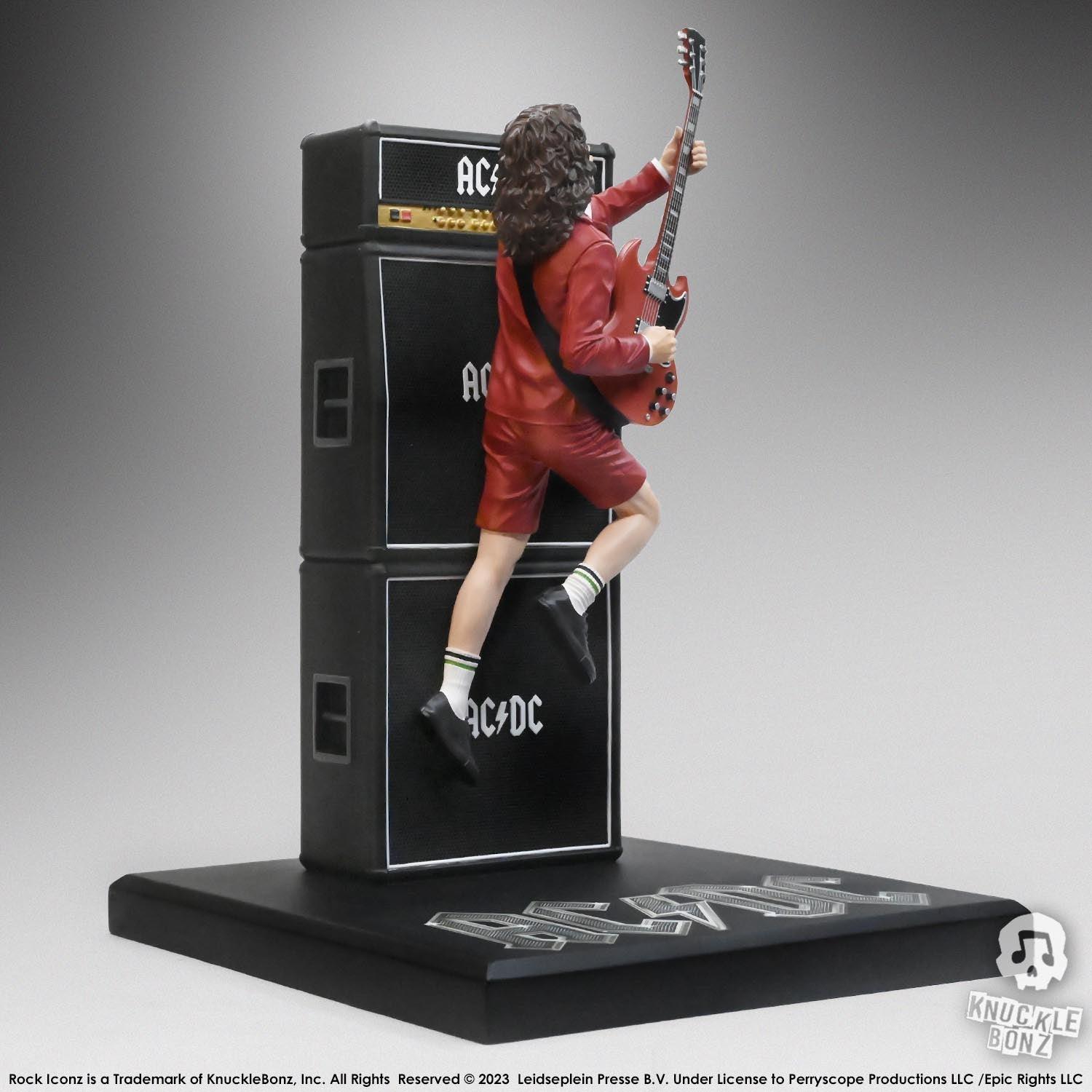 KNUACDC200 AC/DC - Angus & Malcolm Young Rock Iconz 1:9 Scale Statue (Set of 2) - KnuckleBonz - Titan Pop Culture