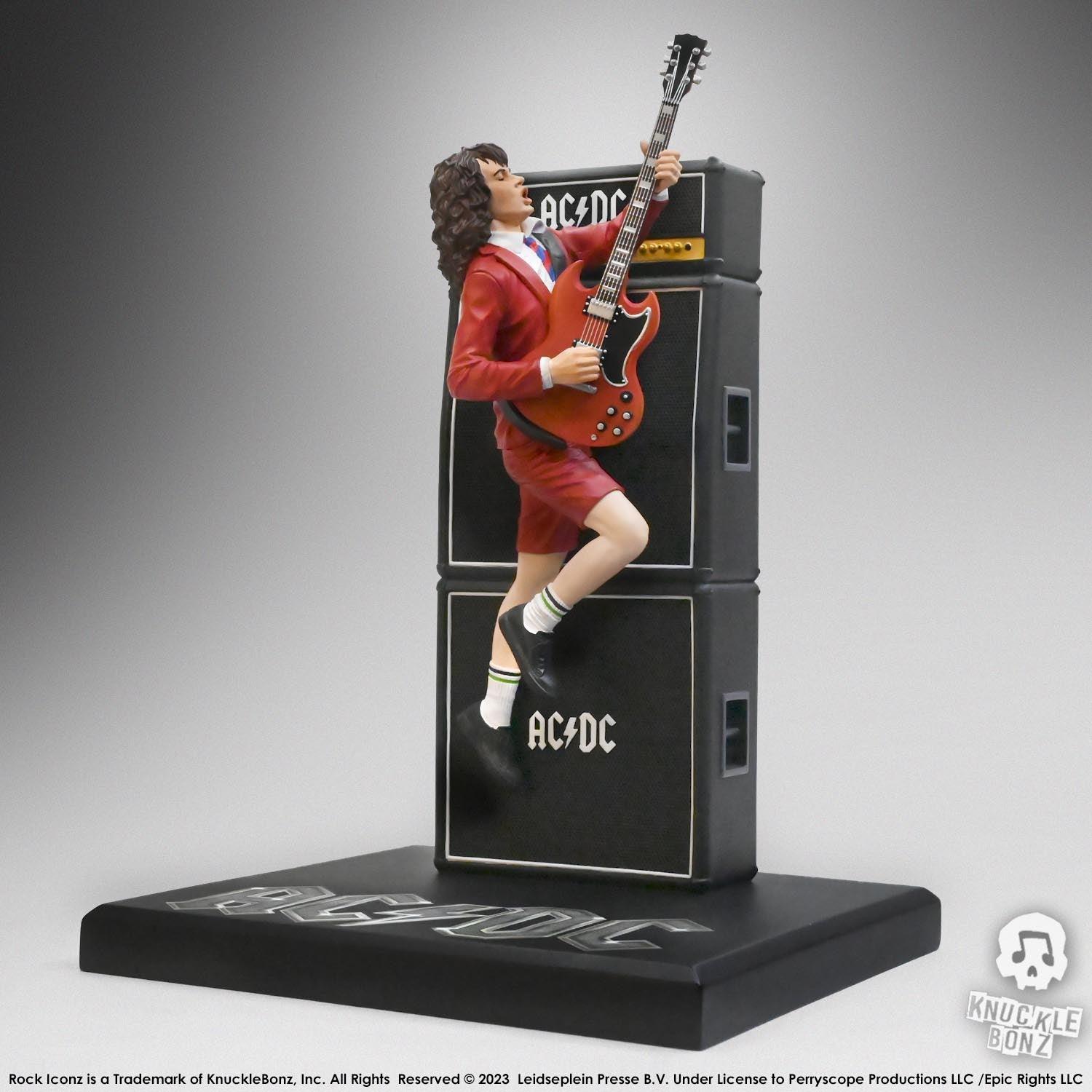 KNUACDC200 AC/DC - Angus & Malcolm Young Rock Iconz 1:9 Scale Statue (Set of 2) - KnuckleBonz - Titan Pop Culture