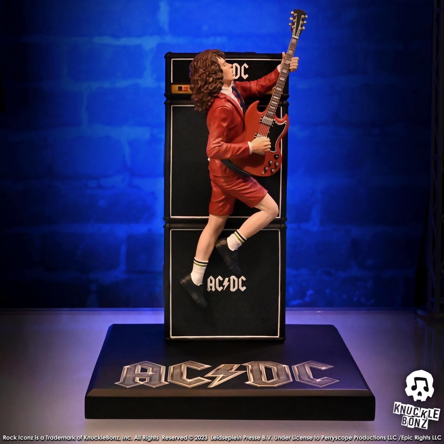 KNUACDC200 AC/DC - Angus & Malcolm Young Rock Iconz 1:9 Scale Statue (Set of 2) - KnuckleBonz - Titan Pop Culture