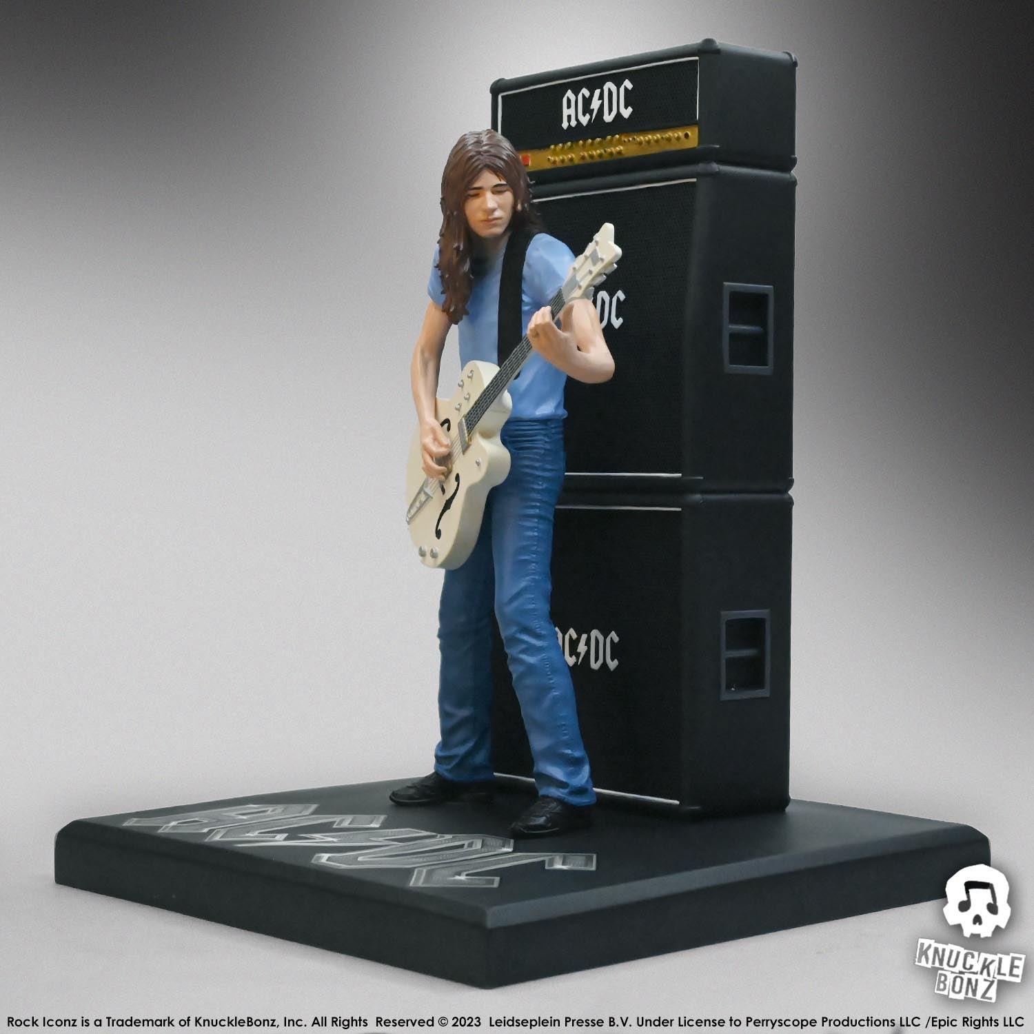 KNUACDC200 AC/DC - Angus & Malcolm Young Rock Iconz 1:9 Scale Statue (Set of 2) - KnuckleBonz - Titan Pop Culture