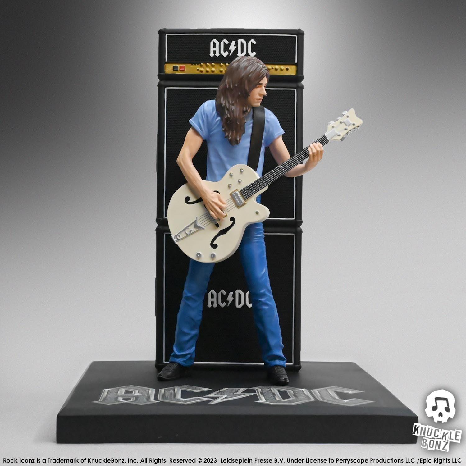 KNUACDC200 AC/DC - Angus & Malcolm Young Rock Iconz 1:9 Scale Statue (Set of 2) - KnuckleBonz - Titan Pop Culture