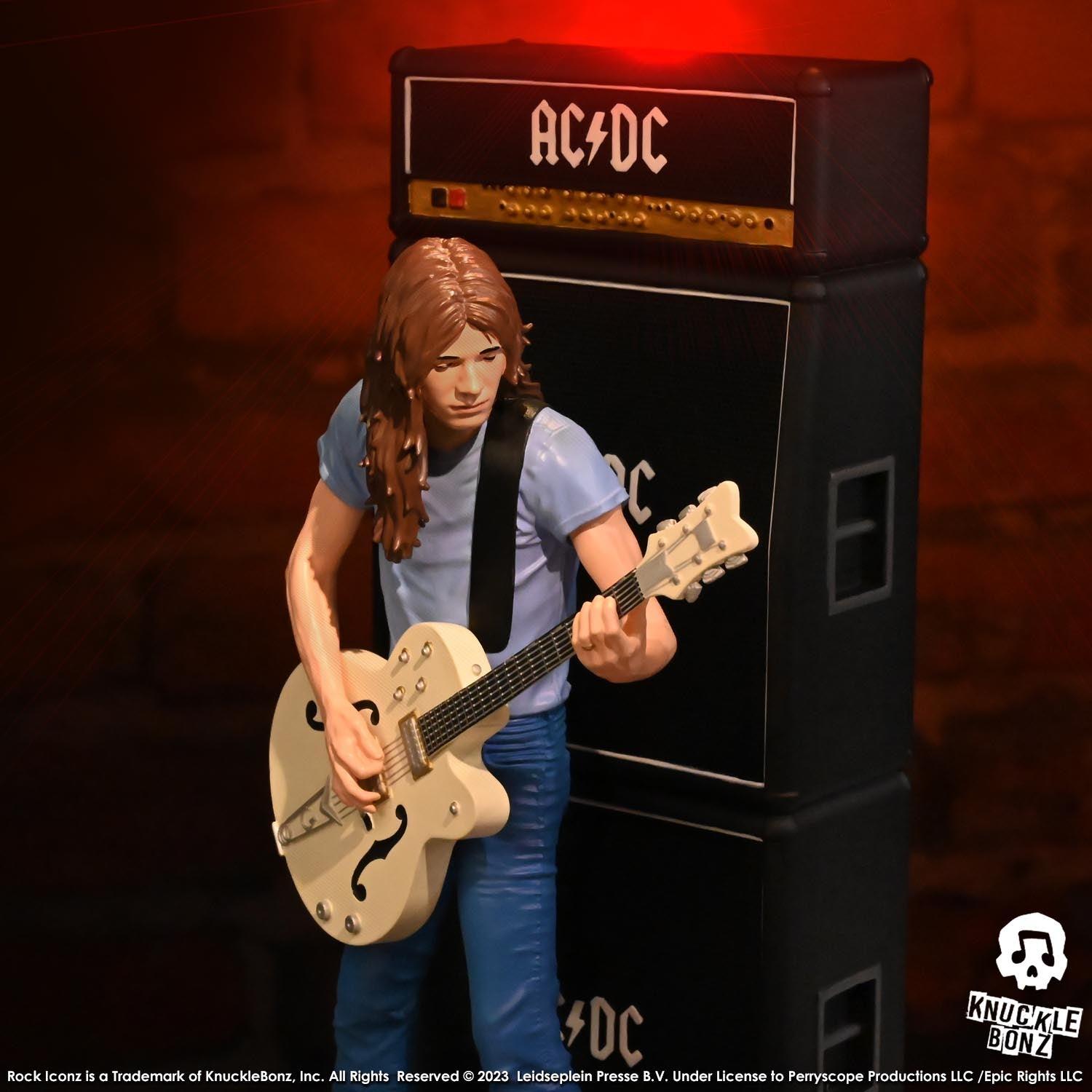 KNUACDC200 AC/DC - Angus & Malcolm Young Rock Iconz 1:9 Scale Statue (Set of 2) - KnuckleBonz - Titan Pop Culture