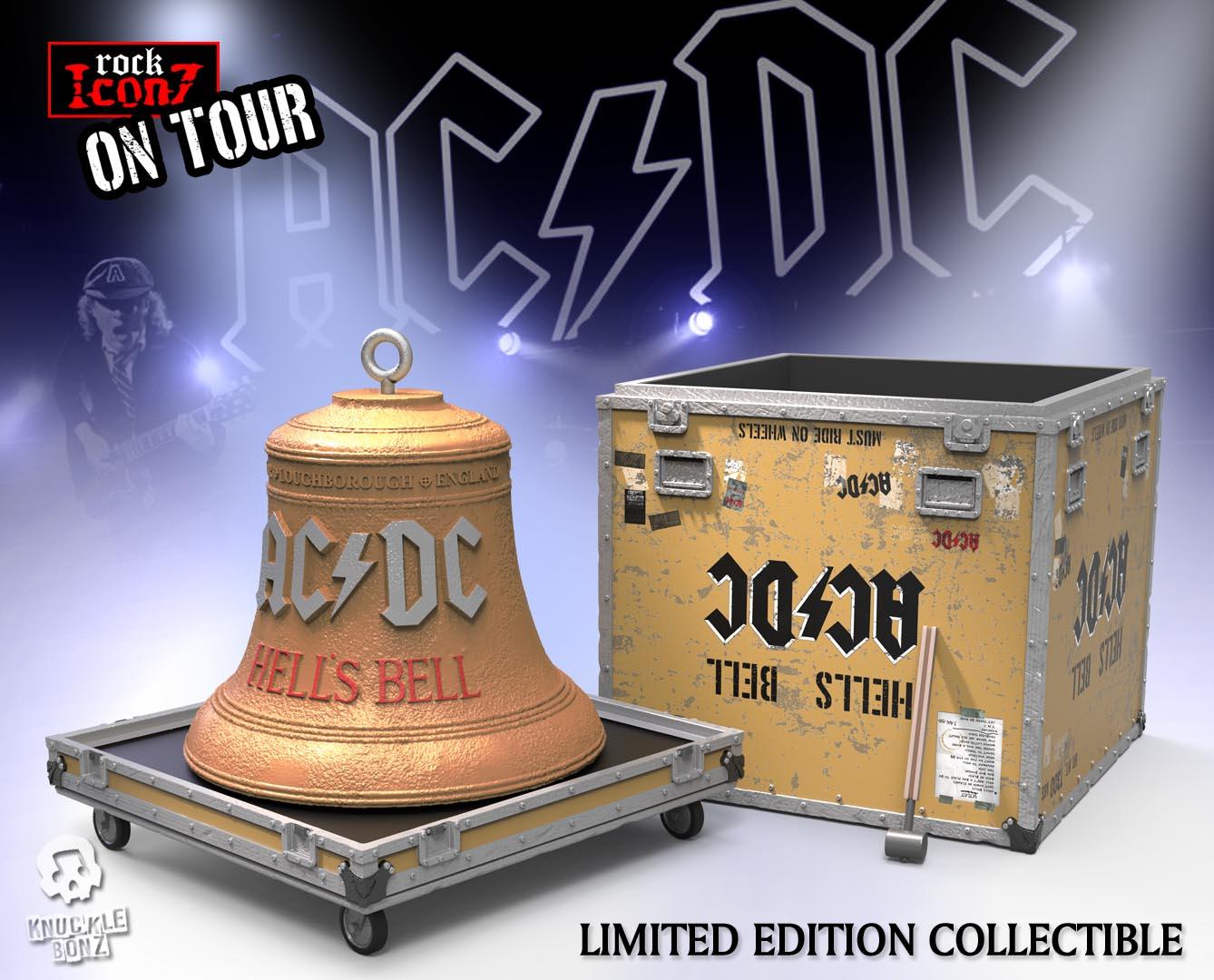 KNUACDCBELL100 AC/DC - Hells Bells On Tour Series Replica - KnuckleBonz - Titan Pop Culture