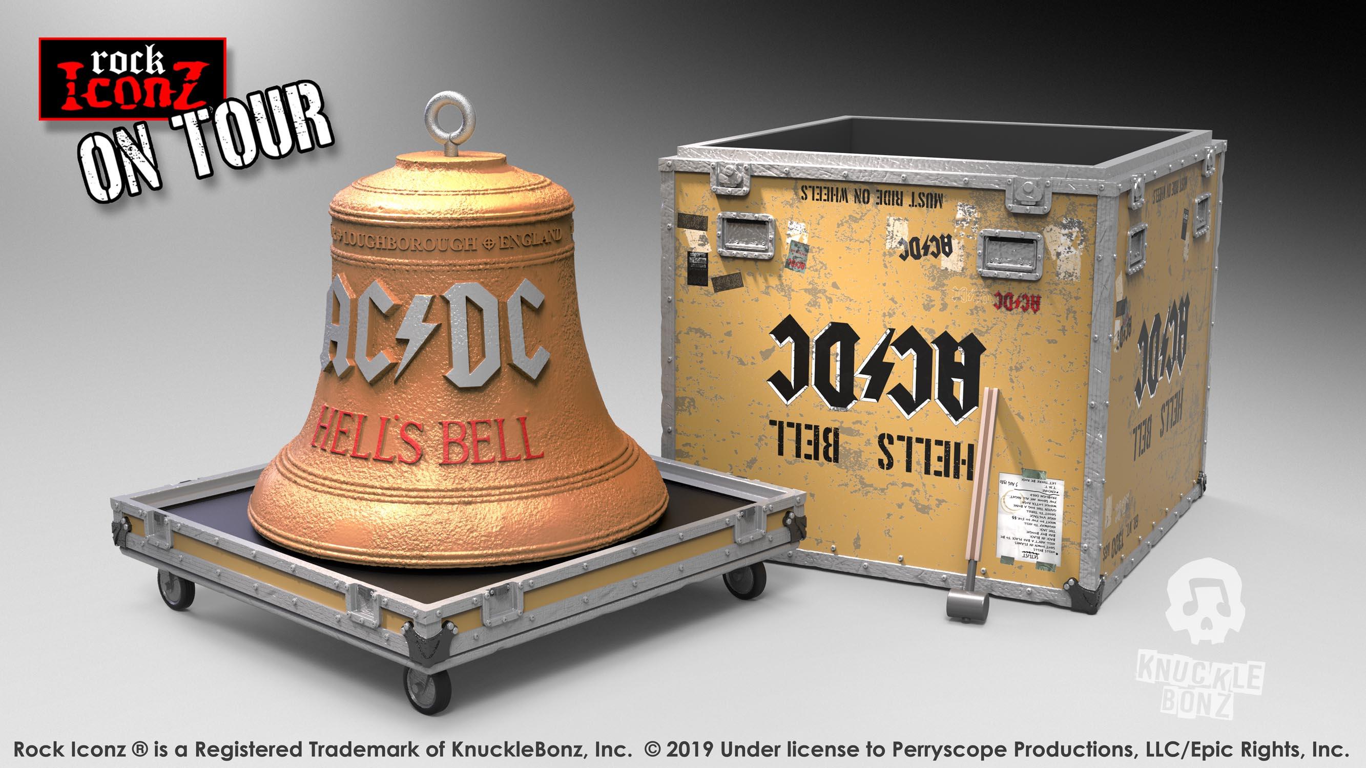 KNUACDCBELL100 AC/DC - Hells Bells On Tour Series Replica - KnuckleBonz - Titan Pop Culture