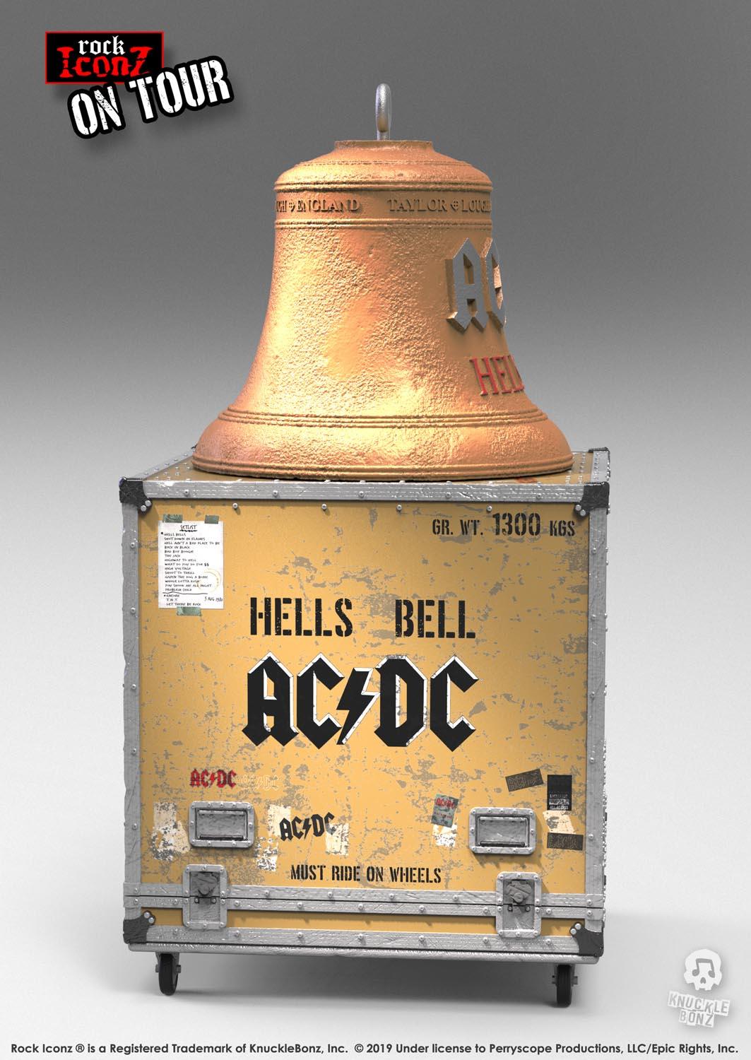 KNUACDCBELL100 AC/DC - Hells Bells On Tour Series Replica - KnuckleBonz - Titan Pop Culture