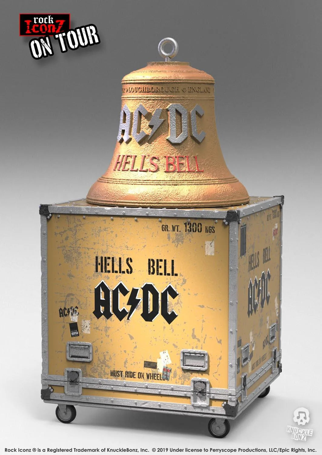 KNUACDCBELL100 AC/DC - Hells Bells On Tour Series Replica - KnuckleBonz - Titan Pop Culture