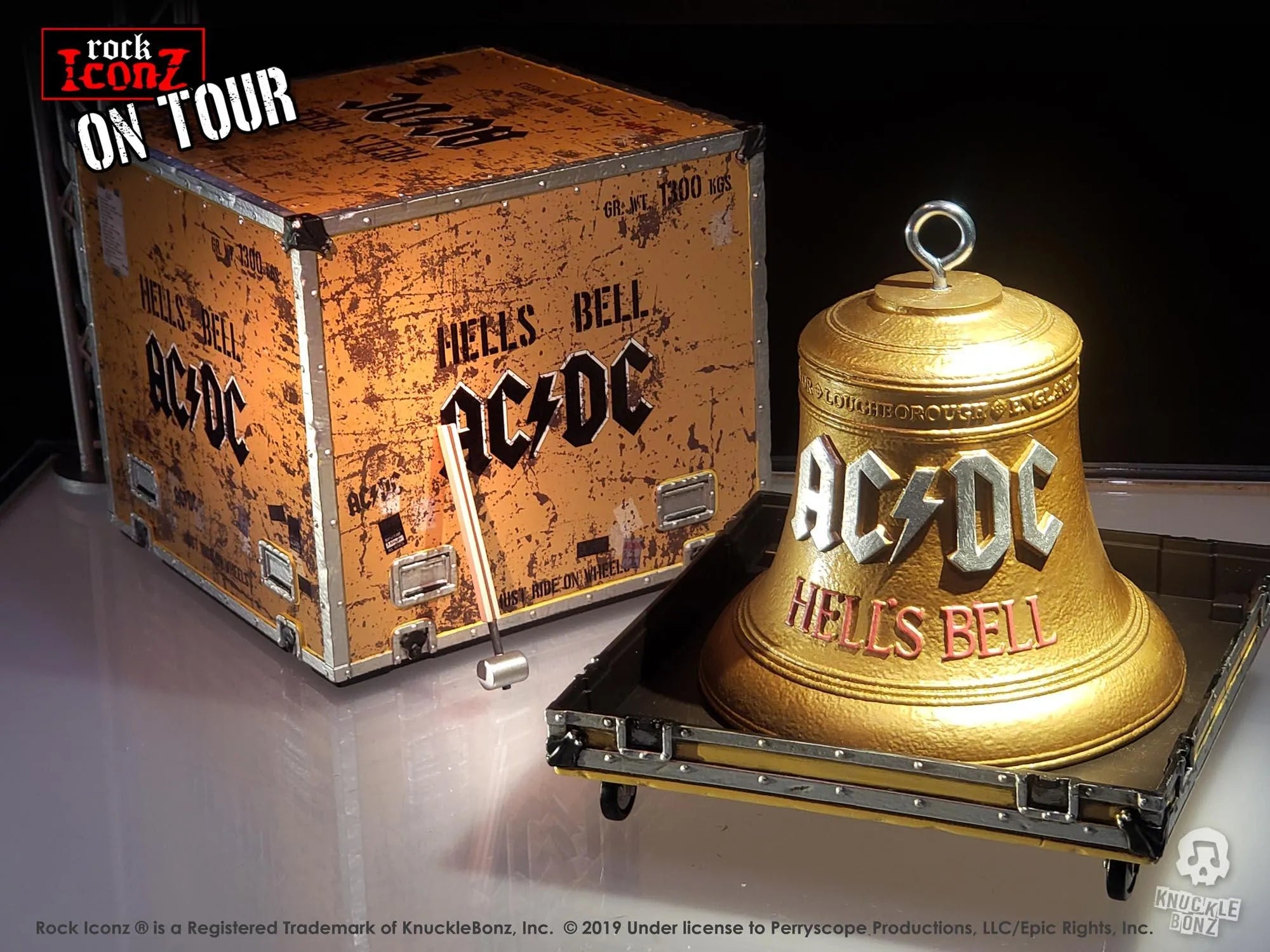 KNUACDCBELL100 AC/DC - Hells Bells On Tour Series Replica - KnuckleBonz - Titan Pop Culture