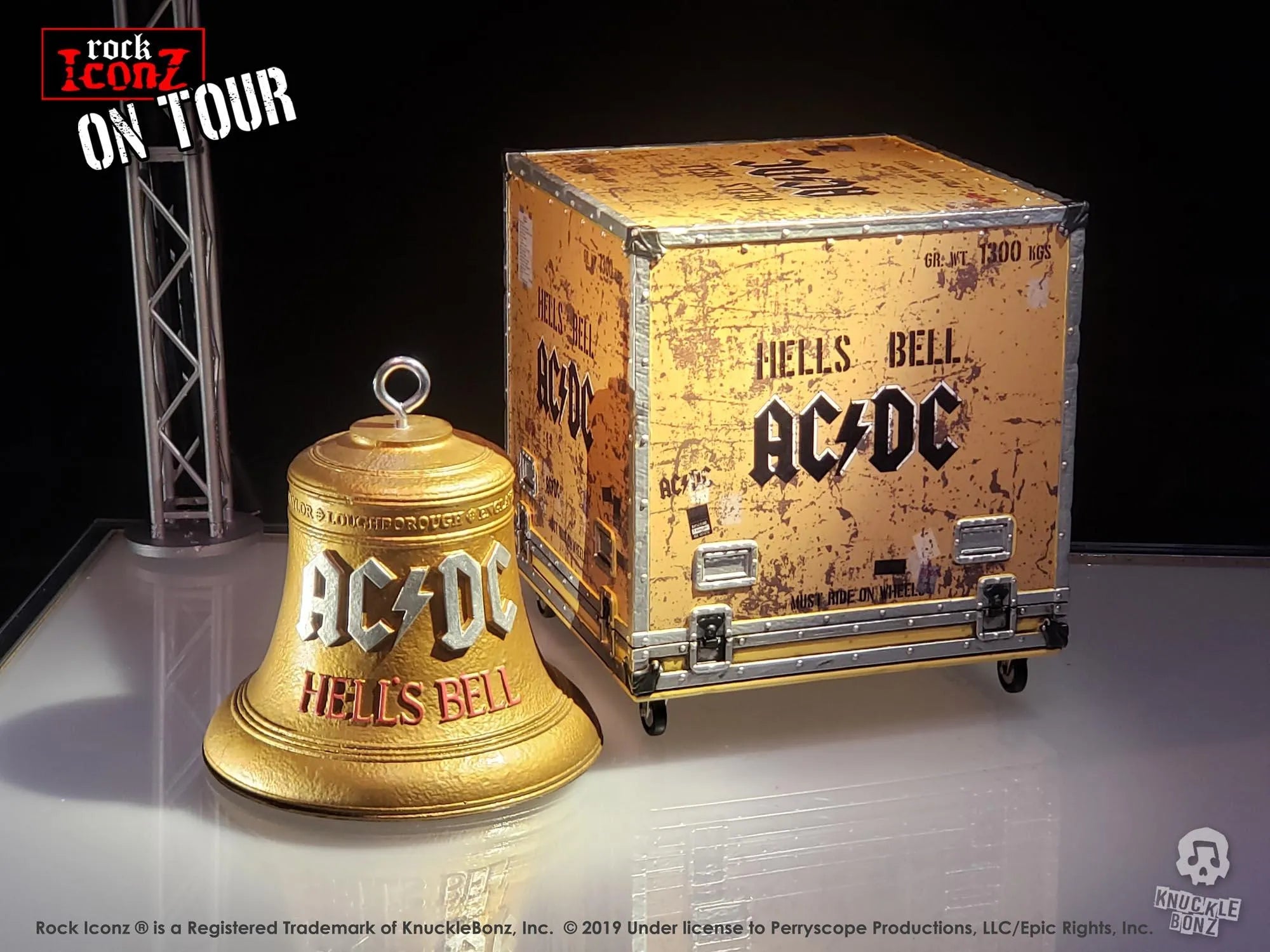 KNUACDCBELL100 AC/DC - Hells Bells On Tour Series Replica - KnuckleBonz - Titan Pop Culture