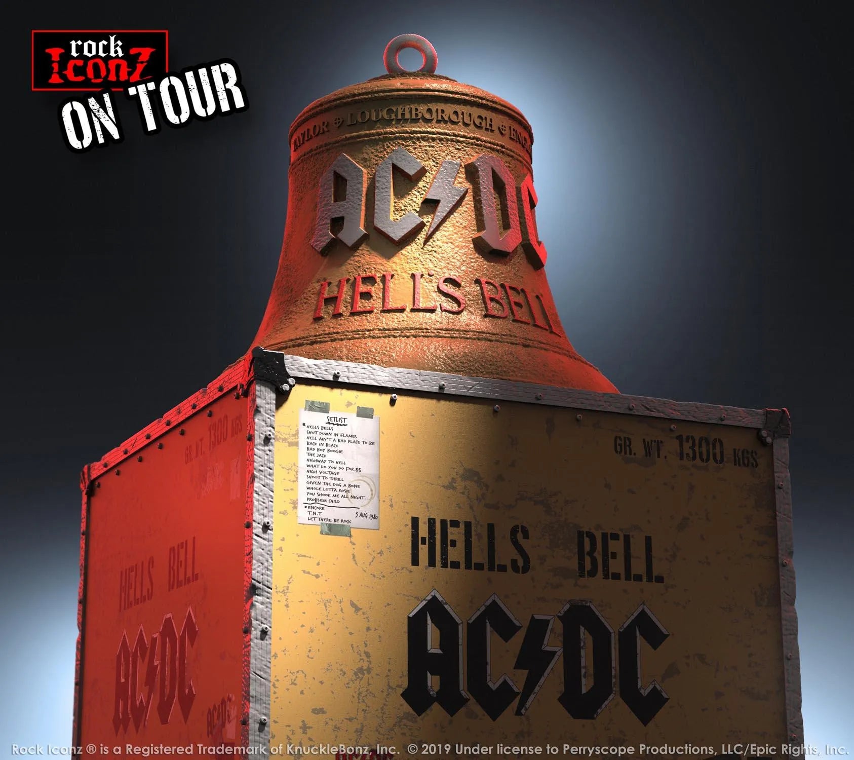 KNUACDCBELL100 AC/DC - Hells Bells On Tour Series Replica - KnuckleBonz - Titan Pop Culture