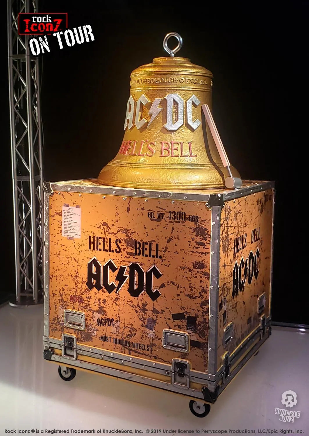 KNUACDCBELL100 AC/DC - Hells Bells On Tour Series Replica - KnuckleBonz - Titan Pop Culture