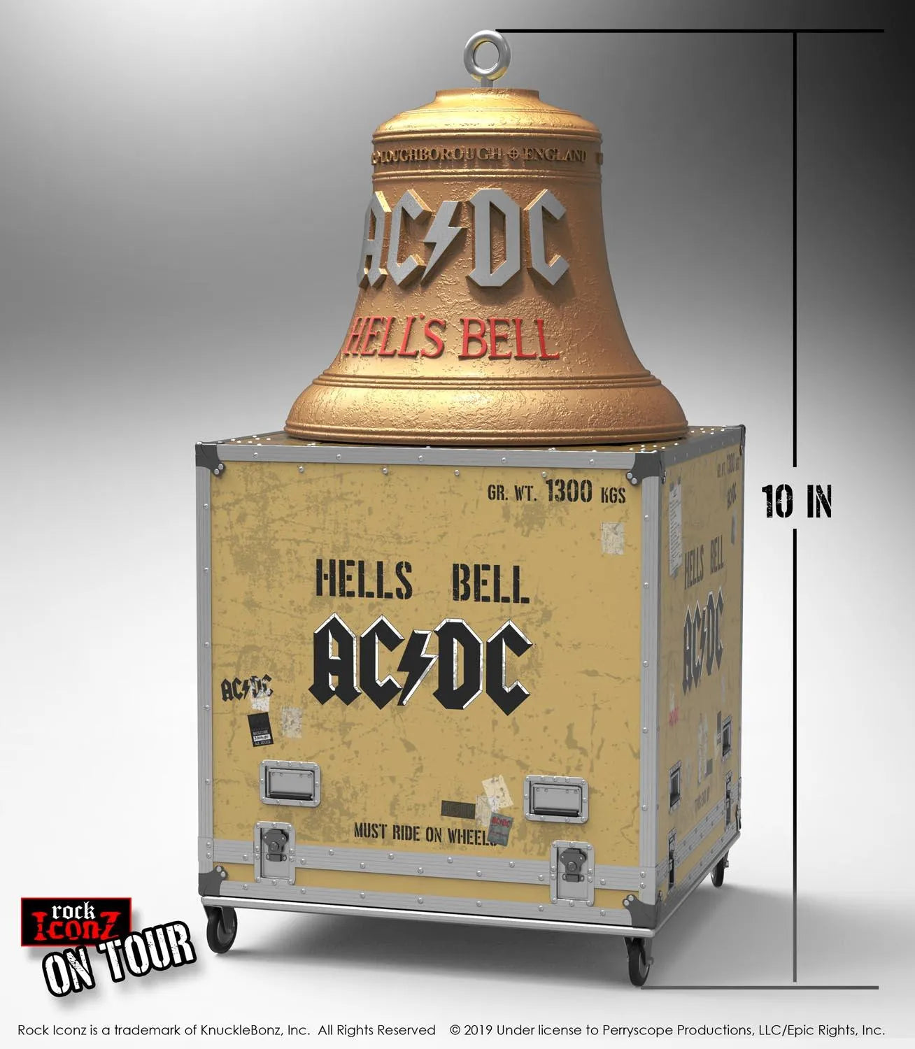 KNUACDCBELL100 AC/DC - Hells Bells On Tour Series Replica - KnuckleBonz - Titan Pop Culture