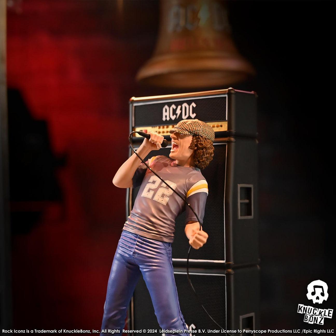 KNUACDCBRIAN100 AC/DC - Brian Johnson "Limited Edition" Rock Iconz Statue - KnuckleBonz - Titan Pop Culture