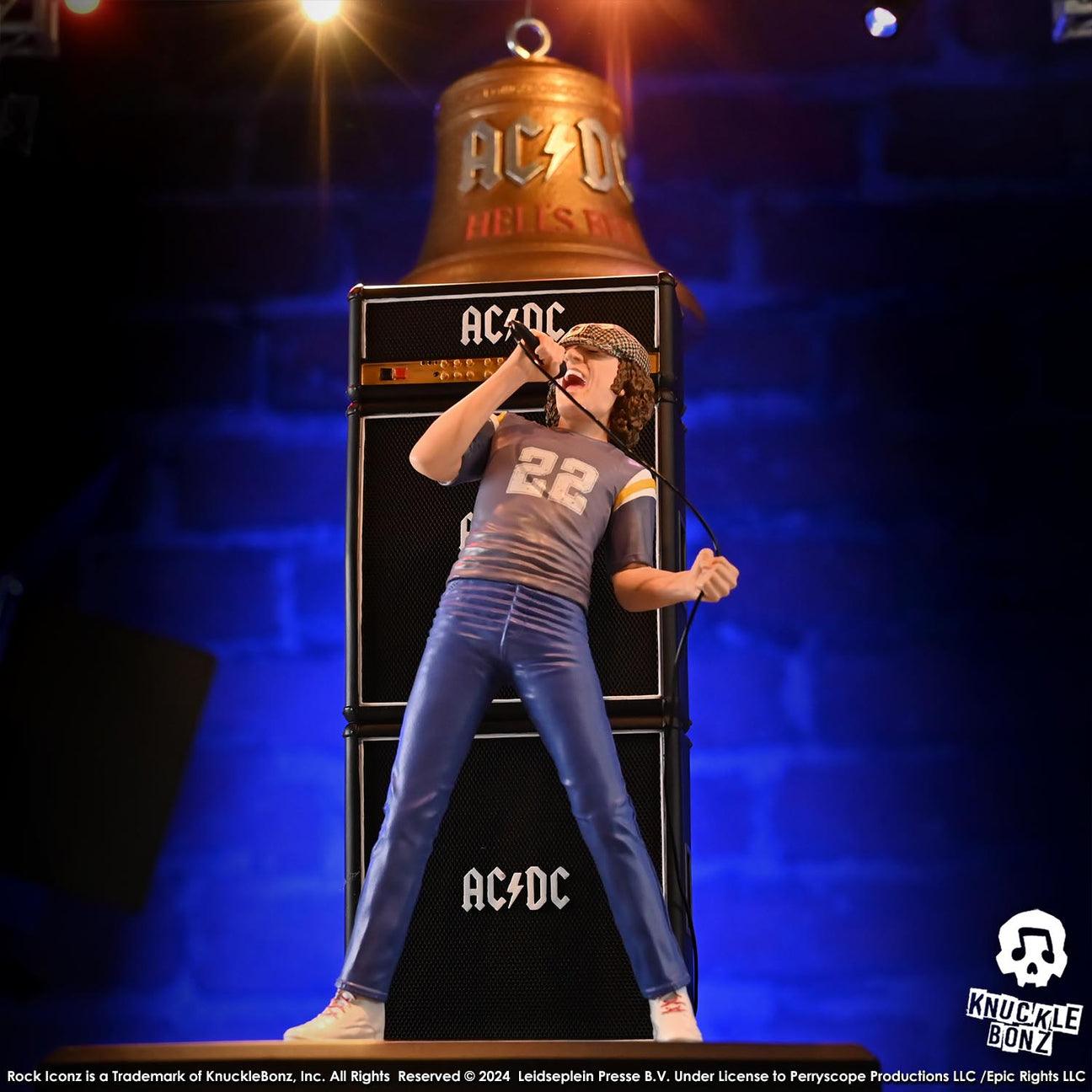 KNUACDCBRIAN100 AC/DC - Brian Johnson "Limited Edition" Rock Iconz Statue - KnuckleBonz - Titan Pop Culture