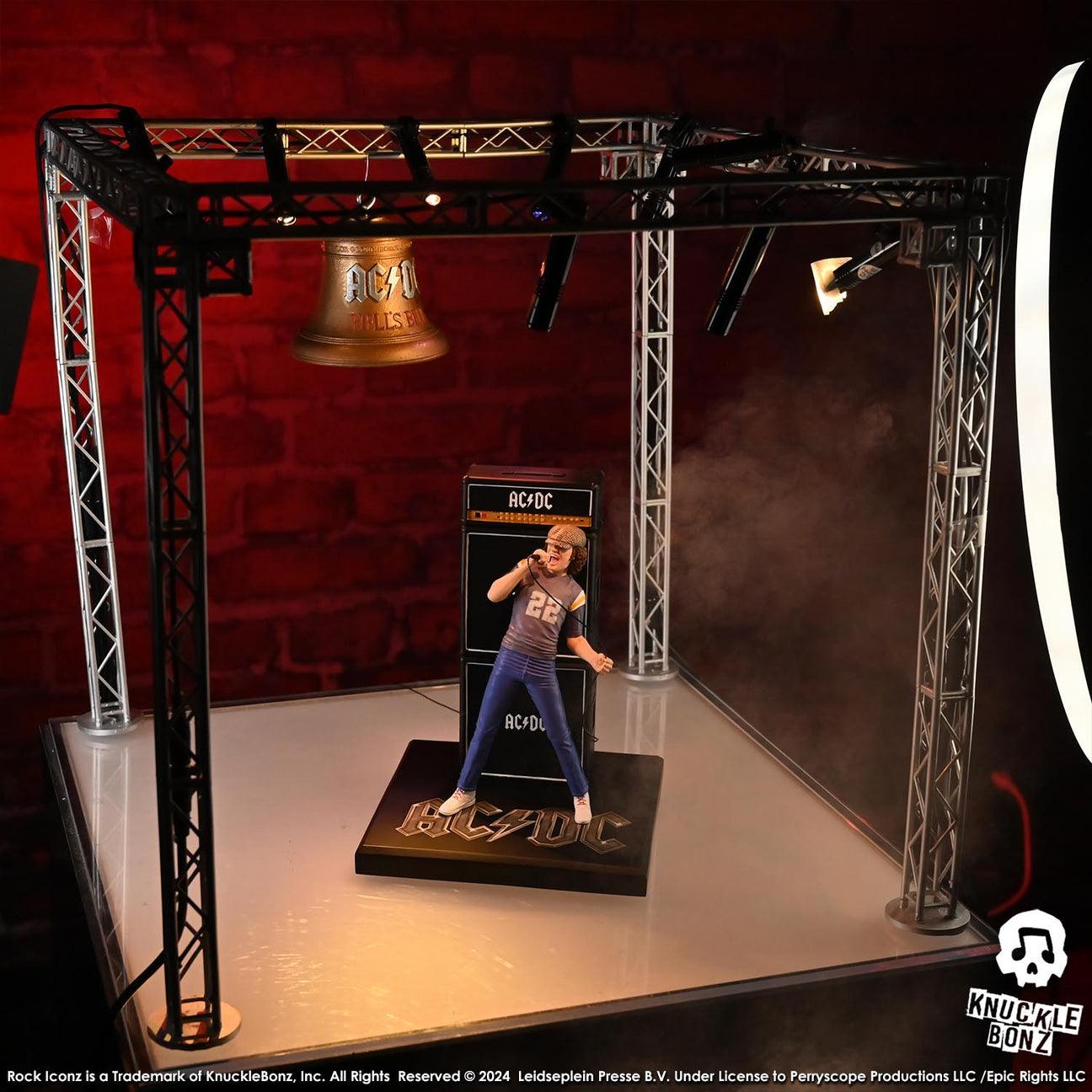 KNUACDCBRIAN100 AC/DC - Brian Johnson "Limited Edition" Rock Iconz Statue - KnuckleBonz - Titan Pop Culture